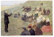 Anna Ancher Mission Meeting at Fyrbakken in Skagen oil